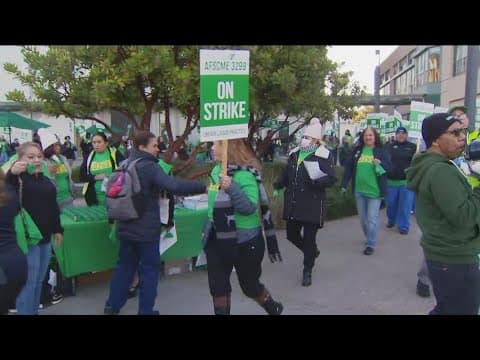 UC patient care, service workers begin two-day strike
