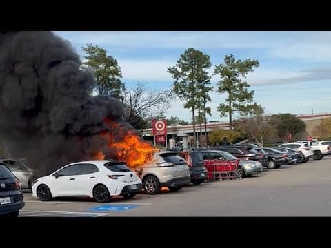 4 vehicles catch on fire in Target parking lot