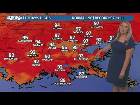 New Orleans Weather: Scorching start to weekend, rain returns later Sunday
