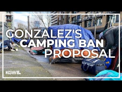 Portland Commissioner Rene Gonzalez proposes stricter camping ban