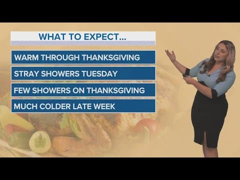Sunday 5pm New Orleans Weather: Warm through Thanksgiving