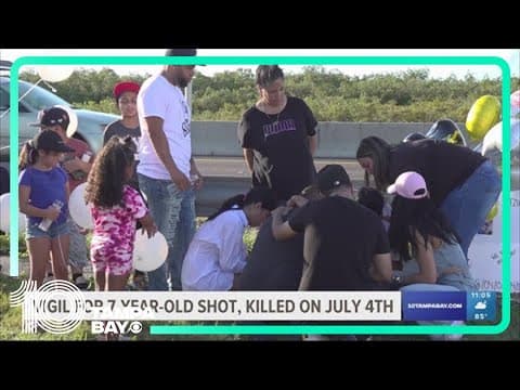 Vigil held for 7-year-old shot, killed on July 4 in Tampa