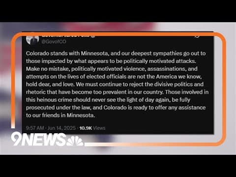 Colorado lawmakers respond to assassination of Minnesota state representative