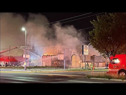 Firefighters battle large fire in west Columbus