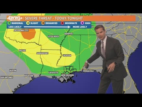 New Orleans Weather: Chance for showers Tuesday night, more rain expected this week