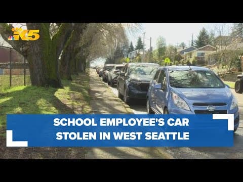 West Seattle Elementary School employee asking for help after car stolen