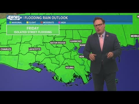 New Orleans Weather: Typical mid-July heat, rain chances