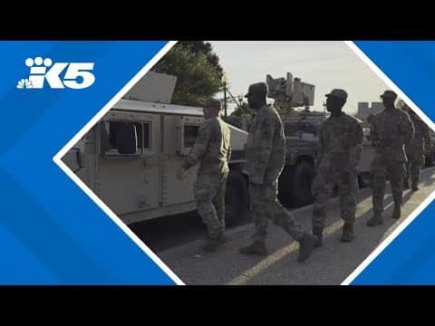 Hundreds of National Guard troops deployed in Washington D.C.