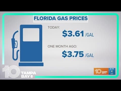 Florida gas prices dip 8 cents per gallon
