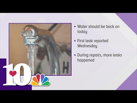 Anderson Co. working to turn water back on
