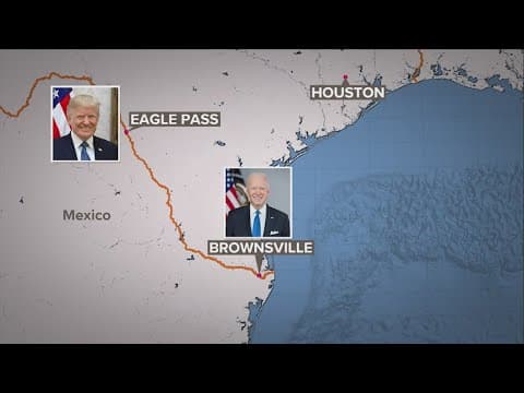 Miles apart, Biden and Trump tour U.S.-Mexico border highlighting immigration as an election issue