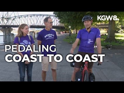 Man pedals across the country for Alzheimer's