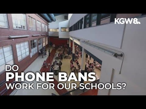 Phone-free schools across Oregon showing promising early results: 'Our attendance improved'