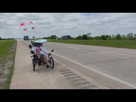 North Texas man pedaling to Washington D.C. to raise awareness of Ponzi schemes