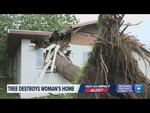 Storm-damaged home in Hernando County deemed unsafe as more rain looms