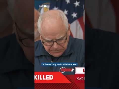 MN Gov. Tim Walz says two Minnesota lawmakers were shot in a 'politically motivated assassination'.