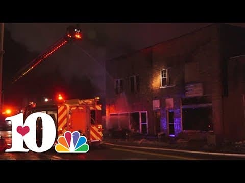 Crews respond to structure fire in Rocky Top on Main Street