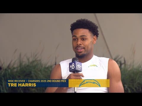 Tre Harris, Wide Receiver | In-depth interview from LA Chargers 2025 training camp