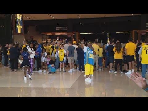 Pacers fans gather for Game 5 watch party at Gainbridge Fieldhouse