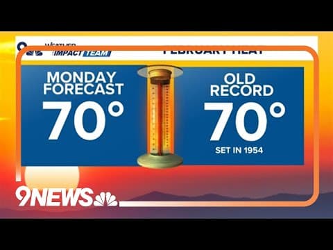 Denver weather: Potential record heat this afternoon.