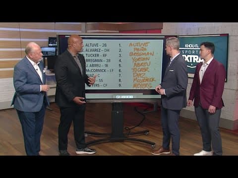 Sports Extra Extra: This is the batting order the Astros should utilize