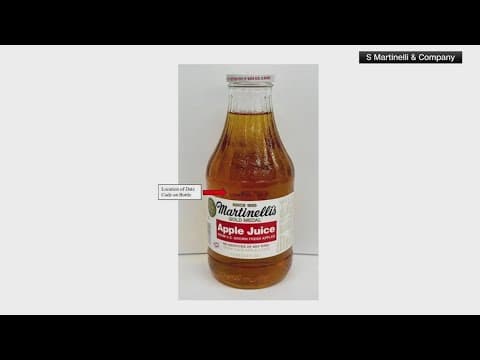 170K bottles of apple juice recalled