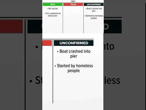 Verifying what’s confirmed and not confirmed about the Oceanside Pier fire