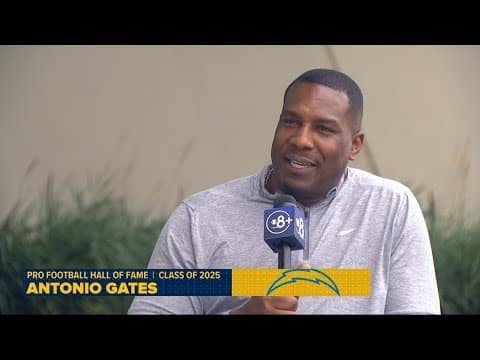 Antonio Gates excited to enter NFL Hall of Fame in 2025