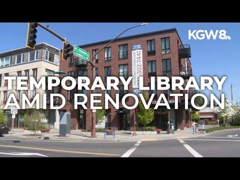 Temporary library opens in Portland's St. Johns neighborhood