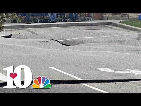 Crews work to repair sinkhole that opened up at the Northshore Kroger