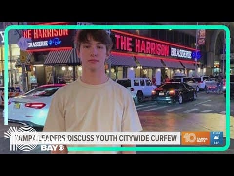 Tampa leaders discuss a citywide curfew for kids