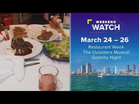 Weekend Watch March 24 - 26 | Things to do in San Diego