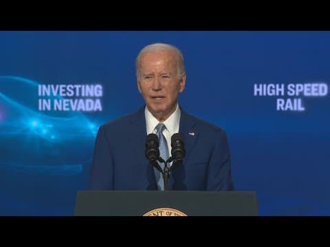 President Biden visits UNLV to pay respect to victims in a campus shooting