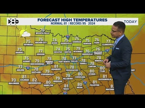 DFW Weather: We're starting to dry out! Here's what you can expect for Mother's Day