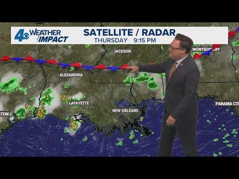 New Orleans Weather: Scattered storms next few days