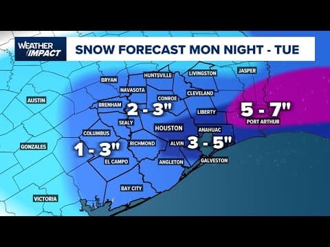 Houston snow forecast, travel impacts: Meteorologist Chita Craft and traffic expert Jennifer Reyna
