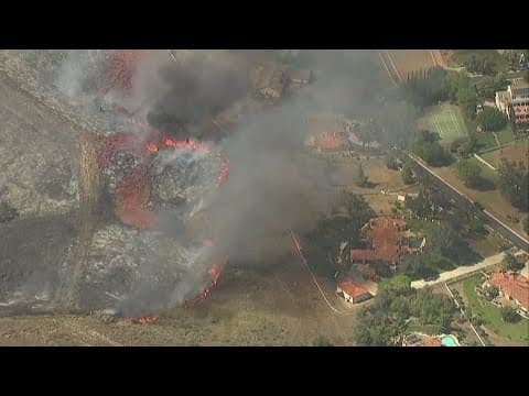 Fire crews battle brush fire near Bonsall | Mission Fire