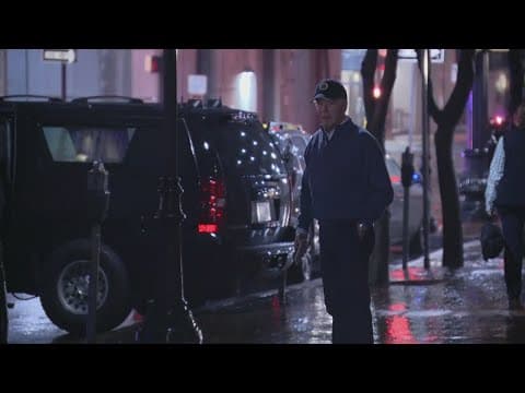 Car plows into parked SUV guarding President Biden's motorcade