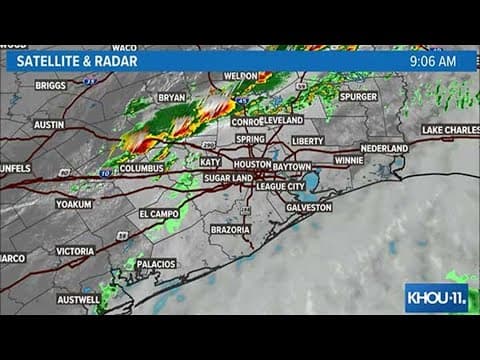 Live Radar: Track storms moving through the Houston area on Super Bowl Sunday