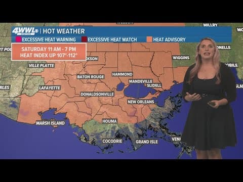 New Orleans Weather: Some spotty showers, hotter days ahead