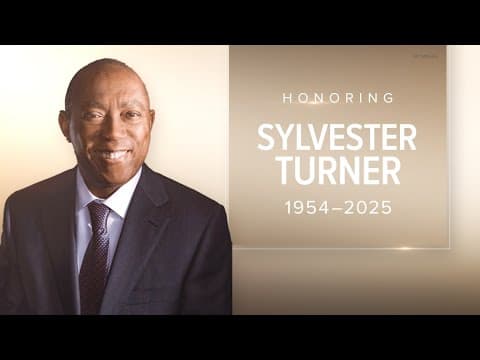 Honoring Sylvester Turner: A look back at Saturday's emotional goodbye