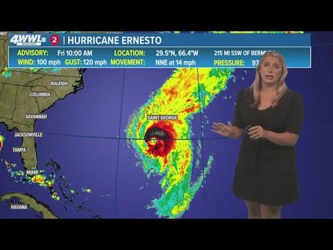 Tropical Update: Hurricane Ernesto strengthens on the way to Bermuda