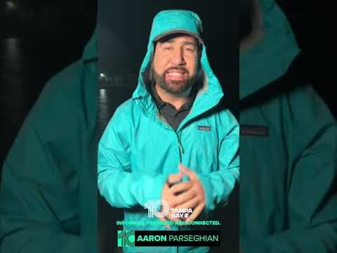 Conditions in Crystal River, Florida as Hurricane Helene moves by Tampa Bay #shorts