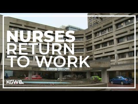 Providence nurses back at work