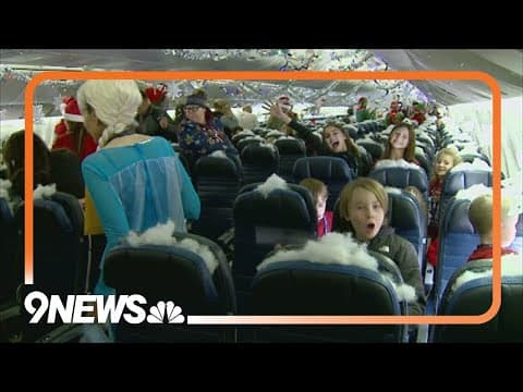 Kids go on special flight to see Santa