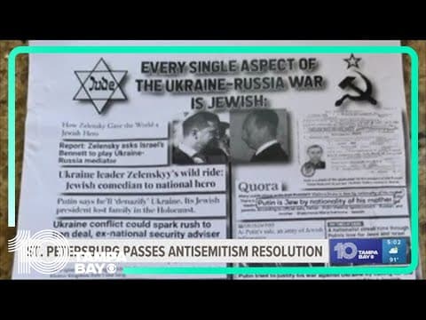 St. Pete passes antisemitism resolution