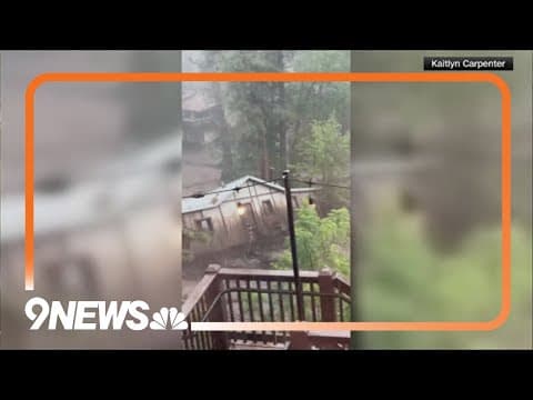 House swept away as flash flooding hits mountain village in New Mexico