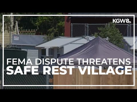 Southwest Portland Safe Rest Village could be in jeopardy