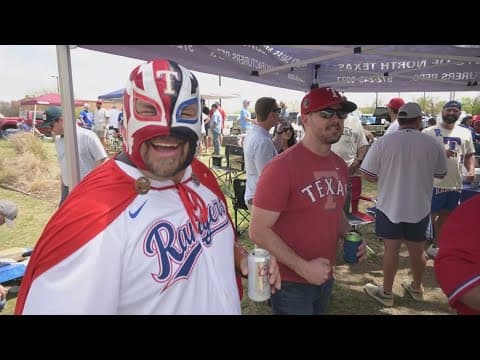 Texas Rangers fans pack the stands for Opening Day