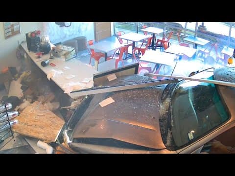 Car plows into southeast Houston business